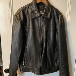 Black Faux Leather Jacket